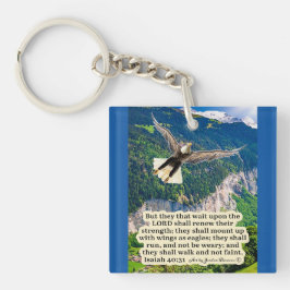 Chaveiro Linda Escritura de Águia Isaiah 40:31