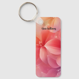 Chaveiro Linda Flor Rosa Romântica