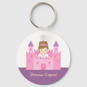 Chaveiro Linda Menina Princesa no Conto de Fadas do Castelo