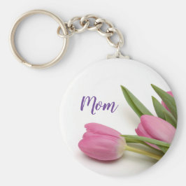 Chaveiro Lindas Tulipas Rosa com Texto