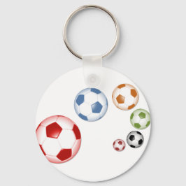 Chaveiro Lindo conjunto de bolas de futebol
