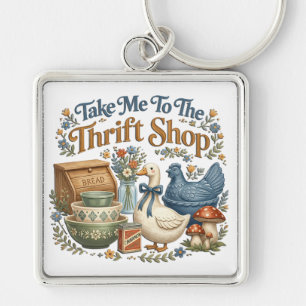 Chaveiro Lindo Leve-me à Loja de Brechó