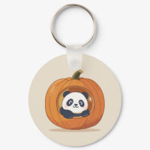 Lindo Panda de Abóbora de Halloween