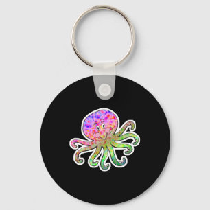Chaveiro lindo polvo tie dye