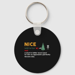Chaveiro Lindo Tiro Adjetivo Engraçado Golfista de Disco Fr