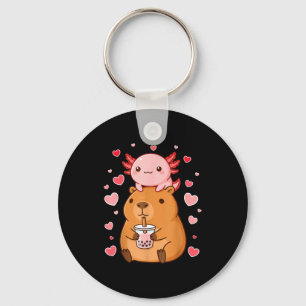 Chaveiro Lindos Kawaii Axolote Capivara Chá Bubble Meninas