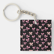 Lindos Laços Rosa em Porta-Chaves Promocional de P