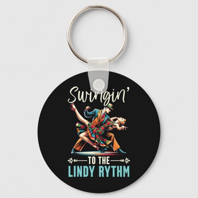 Chaveiro Lindy Salto Dançer Swing Partner Swing Da (Frente)