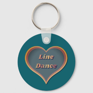 Chaveiro Line dance Love Heart