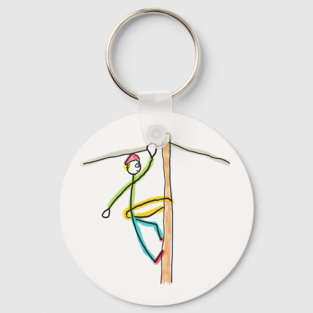 Chaveiro Lineman Stickman (Frente)