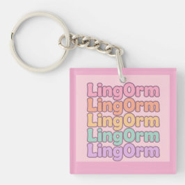 Chaveiro Lingorm Kawaii Bubble Letter