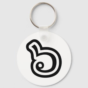 Chaveiro Língua Tailandesa Número 6 / Seis / ๖ (Ho/Hok)