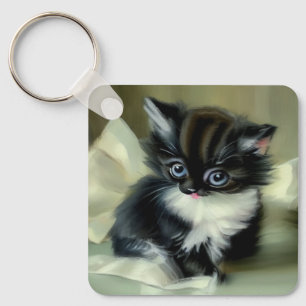 Chaveiro Língua Vintage de Cristóvão Preto e Branco