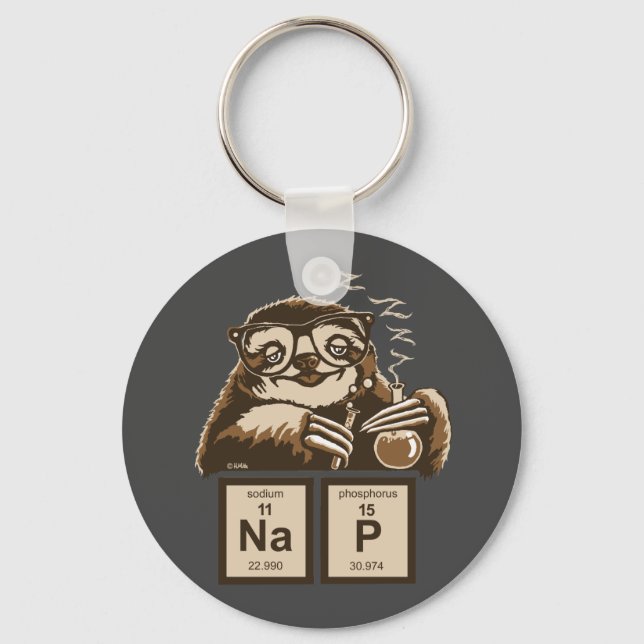 Chaveiro Lingueira química descoberta (Frente)