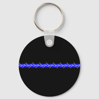 Chaveiro Linha Azul com Fio Barbeado de Correções