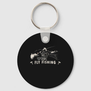 Chaveiro Linha Brown Brook Trout Voando com Presente Pescad