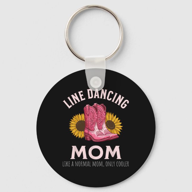 Chaveiro Linha Dançando Mãe Dia de as mães País Ocidental (Frente)