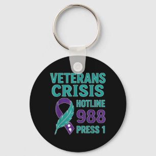 Chaveiro Linha de Prevenção à Conscientização de Veteranos