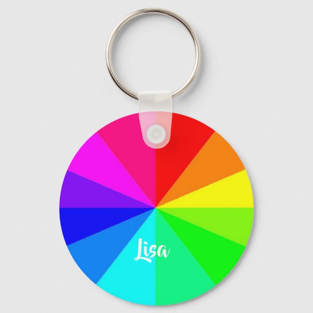 Chaveiro Linhas arco-íris (Frente)