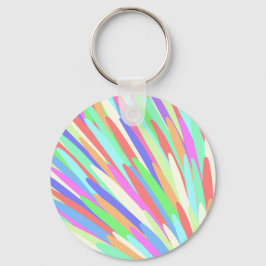 Chaveiro Linhas Multicoloridas Design Abstrato