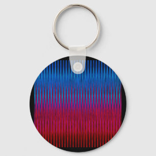Chaveiro Linhas nítidas da Design de Arte de Abstração Yin