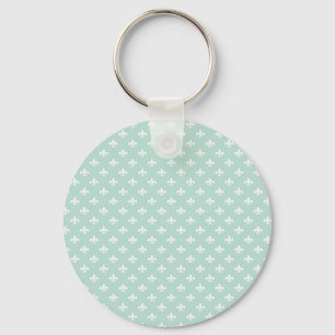 Chaveiro Linhas Verticais Verde Menta Pastel Chic Geométric