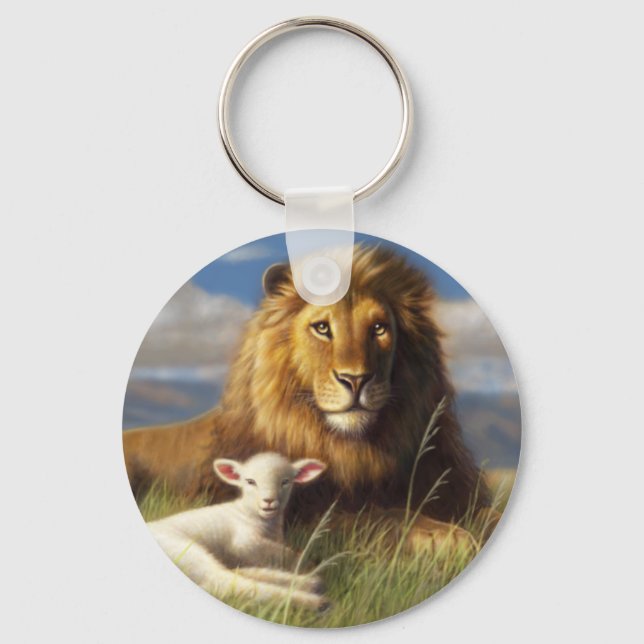 Chaveiro Lion and Lamb Basic Button Keychain (Frente)