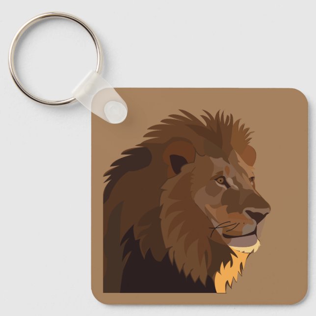 Chaveiro Lion Animal Willife Lion (Frente)