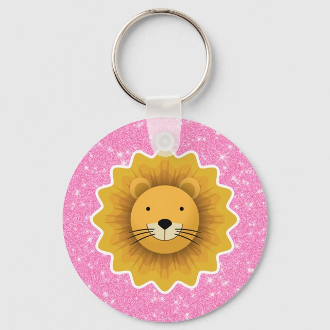 Chaveiro Lion Glitter (Frente)