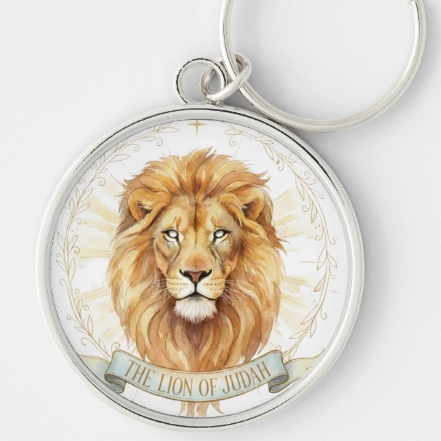 Chaveiro Lion of Judah Keychain - Bold Christian Strength  (Frente)