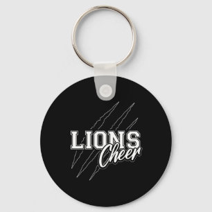 Chaveiro Lions Cheer De volta ao espírito da equipe de líde