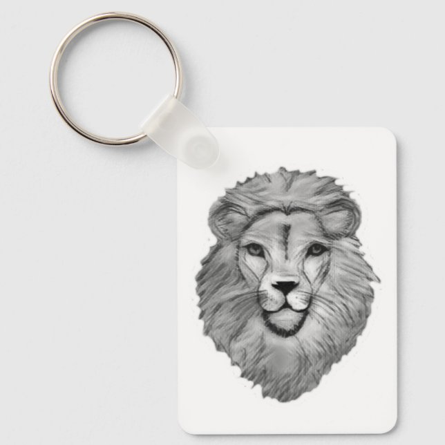 Chaveiro  Lion's Head Mens Keyring Keychain (Frente)