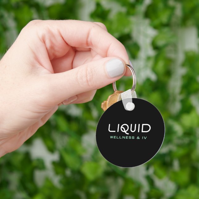 Chaveiro Liquid Wellness & IV - Black Keychain (Mão)