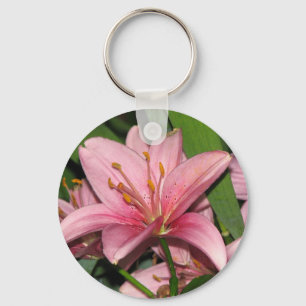 Chaveiro Lírio cor-de-rosa