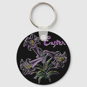 Chaveiro Lírio roxo -