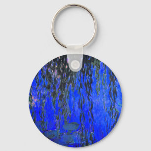Chaveiro Lírios de água monet e ramificações de salgueiro