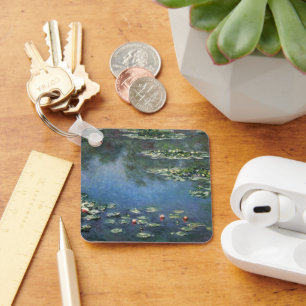 Chaveiro Lírios de Claude Monet, Flores Vintage