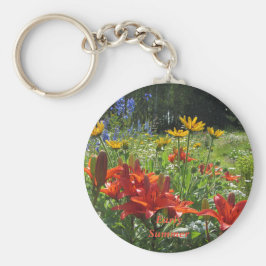 Chaveiro Lírios Laranja Queimados, Jardins de Verão