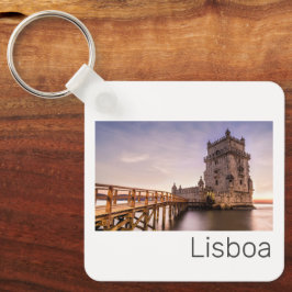 Chaveiro Lisboa Portugal Torre de Belém — Feriado Sunset