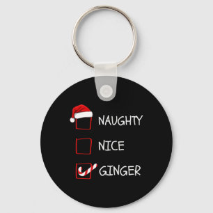 Chaveiro Lista de Natal de Ginger Naughty Nice