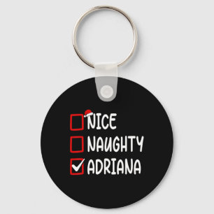 Chaveiro Lista de verificação de natal Boa travessa Adriana