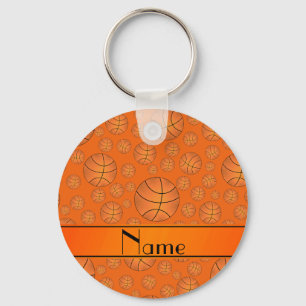 Chaveiro Listra alaranjada da laranja dos basquetebol do