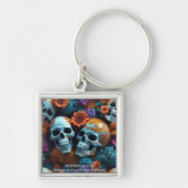 Chaveiro LITE EXISTENCIAL Memento Mori Lovers Skulls