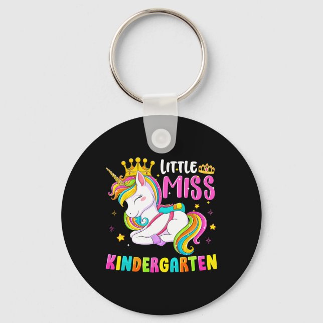 Chaveiro Little Miss Kindergarten Ck To School Hello Kinder (Frente)