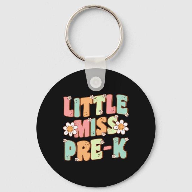 Chaveiro Little Miss Pre-k Girls Ck To School Retro Daughte (Frente)