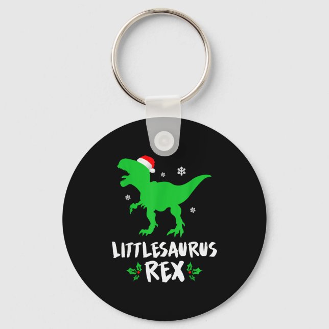 Chaveiro Little T Rex Matching Family Christmas Dinosaur Sh (Frente)