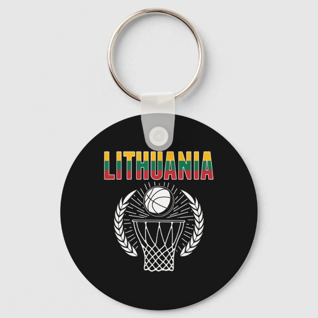 Chaveiro Lituânia Bysketbyll Fans Jersey (Frente)