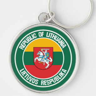 Chaveiro Lituânia Round Emblem