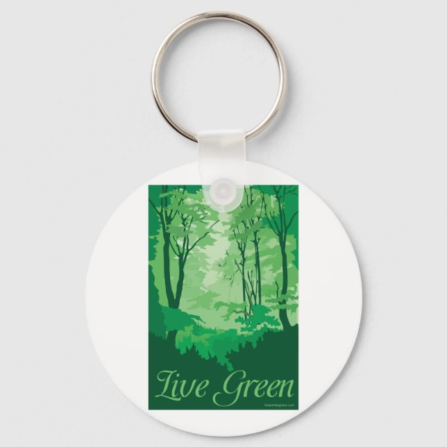 Chaveiro Live Green - Tree Hugger (Frente)