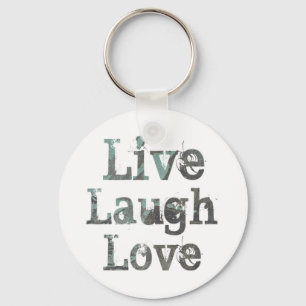 Chaveiro Live, Laugh, Love Key Chain